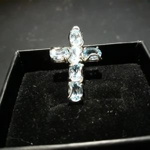 Sky Blue Topaz Pendant CR
